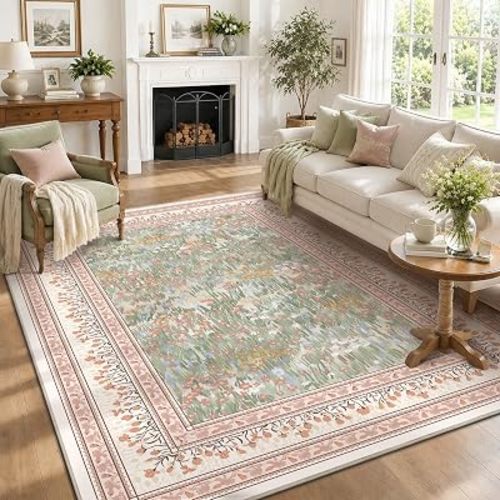 HelloTree 5x7 Floral Vintage Boho Area Rug