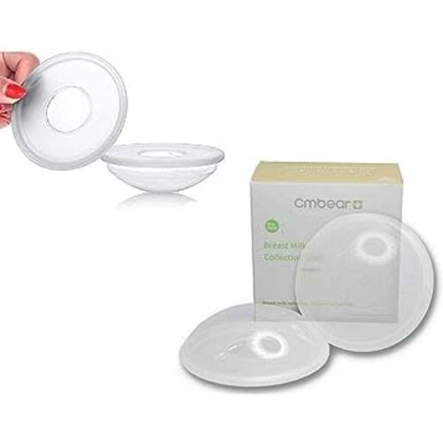 Breast Shells Milk Collector Leaking Storage Collection Shell Nursing Mom for Breastfeeding Nipple Cups Reusable Washable(2 Pack)