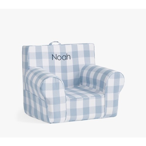 Kids Anywhere Chair®, Chambray Blue Buffalo Check Slipcover Only