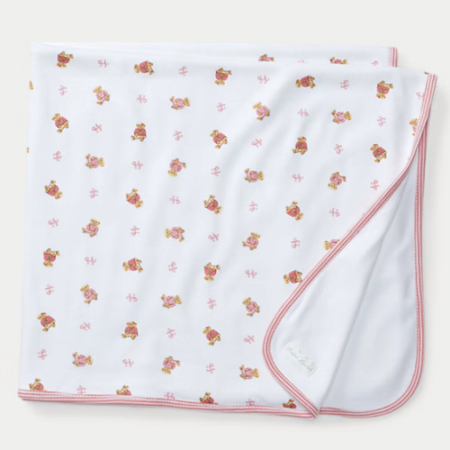 Pink Bear Reversible Blanket | Ralph Lauren
