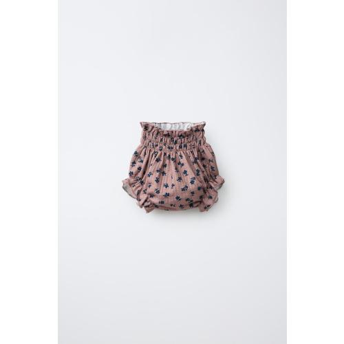 TEXTURED FLORAL BRIEFS - Dusty pink | ZARA United States