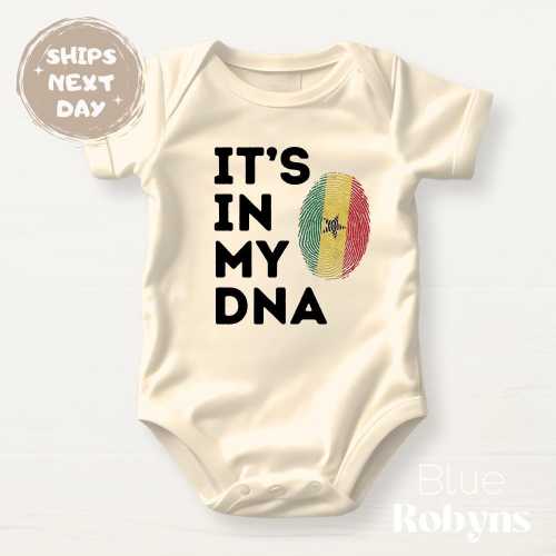 It’s In My DNA Ghana Shirt Ghana Fingerprint Flag Ghanaian Baby Bodysuit, Toddler Shirt, Kids Tee, Adult T-Shirt Cute Ghana Gift Baby Shower