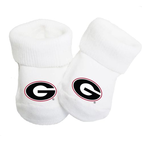 Future Tailgater Georgia Bulldogs Collegiate Licensed Baby Toe Bootie Socks 0-9 Months