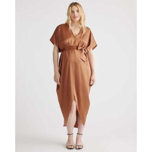 100% Washable Silk Maternity Dress
