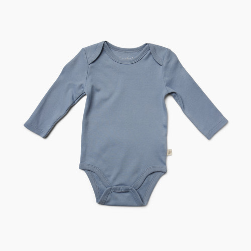 Tiny Kind Solid Long Sleeve Bodysuit - Ashley Blue, 9-12 M