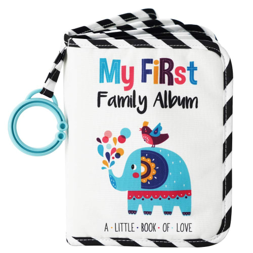Baby'S My First Family Album | Soft Photo Cloth Book Gift Set (Elephant)