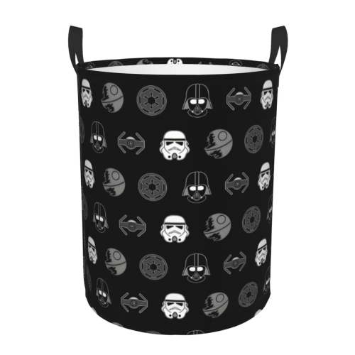 Darth Vader Fabric Laundry Basket with Handles,Waterproof Laundry Hamper, Laundry Bag, Clothes Hamper, Collapsible Laundry Basket Easy Storage