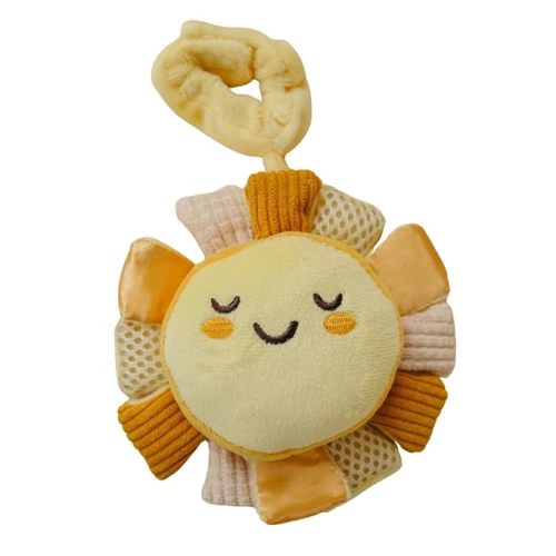 Lion & Light® Sunny Crinkle Toys for Baby | Sensory Toys for Babies | Baby Hanging Toys | Mellow Textures & Crinkle Sounds | Soft Rattle Toy for Babies 0-6 Months | Plush Toys for Kids