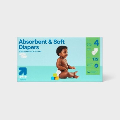 Disposable Diapers - Size 4 - 132ct - up&up™