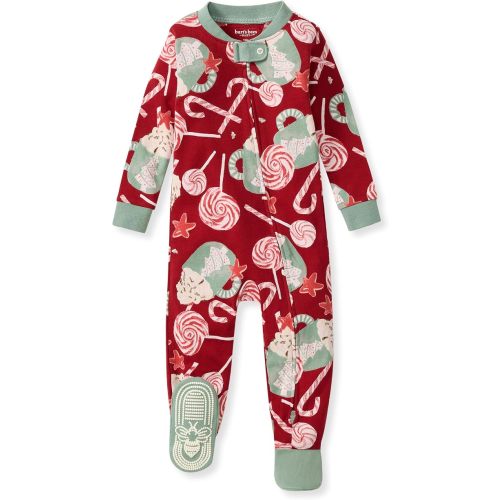 Burt's Bees Baby Boys' Organic Cotton, Sleep and Play Footed Pajamas