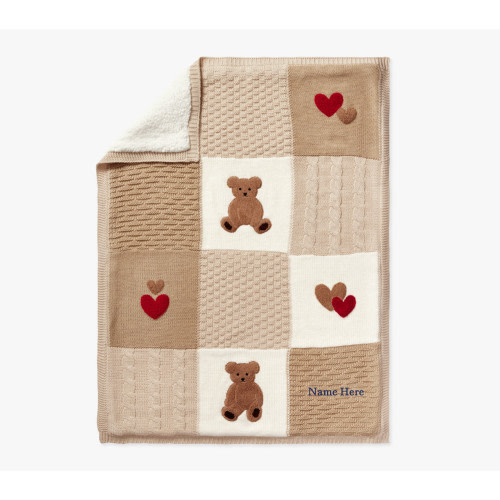Personalized Heirloom Animals Baby Blanket Collection