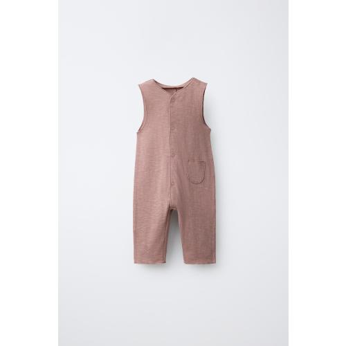 PLAIN LONG OVERALLS - Chalk pink | ZARA United States