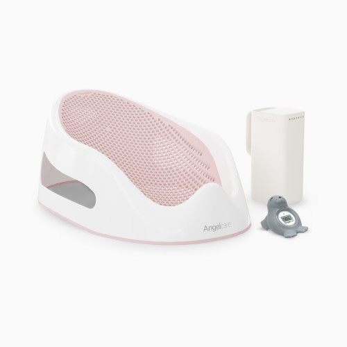 Angelcare Soft-Touch Baby Bath Support Bundle - Pink, 3-Piece
