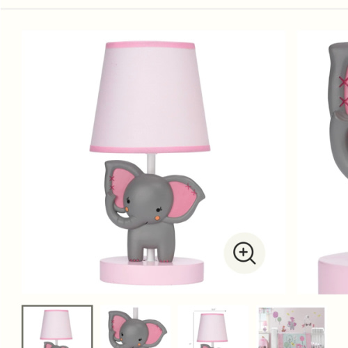 Twinkle Toes Lamp with Shade & Bulb