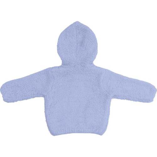 Chenille Hooded Jacket, Dusty Blue - Angel Dear | Maisonette