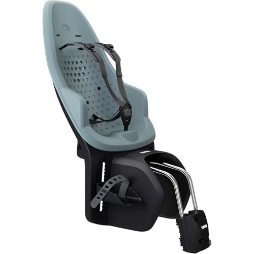 Thule Yepp 2 Maxi Frame-Mounted Child Bike seat, Adjustable footrests and 5-Point Harness, Easy-to-Mount Design, Reflective Details