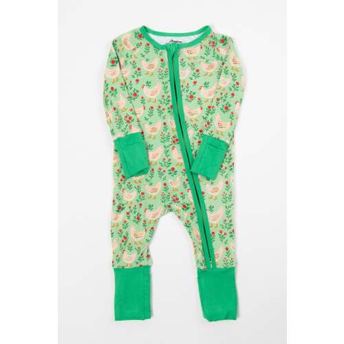 Green Chickens & Blooms Baby Bamboo Zippy – American Farm Company