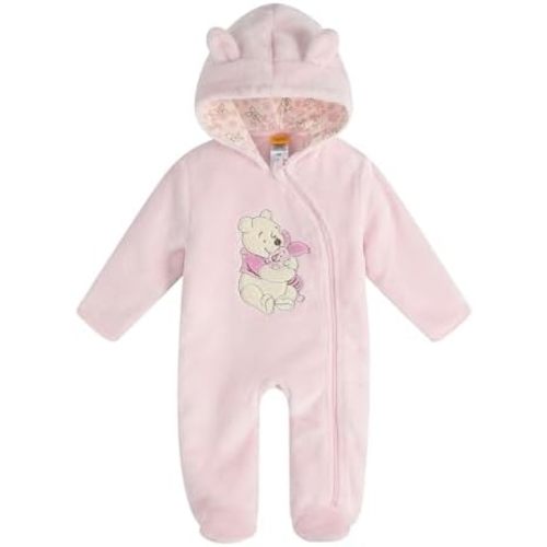Magic Threadz Disney Clothes Baby Girls Pram One-Piece Featuring Minnie Mouse, Winnie The Pooh & Bambi, Sizes (0–9M)