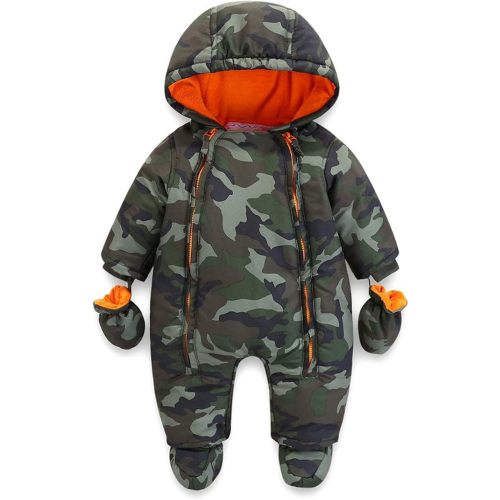 WYTbaby Baby Girl Snowsuit Toddler Boy Winter Clothes Coat Jacket 0-3T