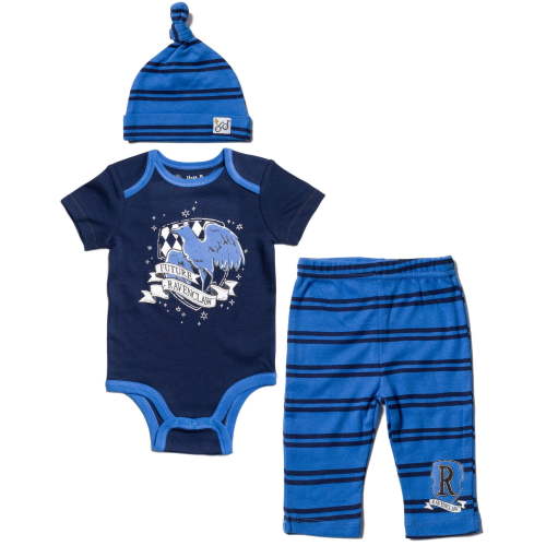 Harry Potter Bodysuit, Pants and Hat 3 Piece Outfit Set Newborn to Infant