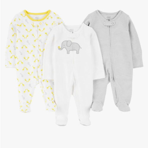 NB Simple Joys by Carter's Baby 3-Pack Neutral Sleep and Play