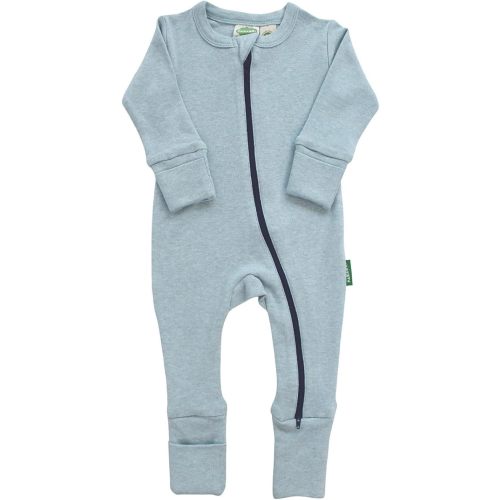PARADE Organic Snuggle Soft Melange '2-Way' Zipper Romper