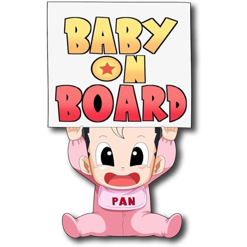 Super Cute Anime Ball Baby on Board Sticker Vinyl Decal for Cars Bumper Lockers Vehicle Windows Trucks (7 Inch Tall)