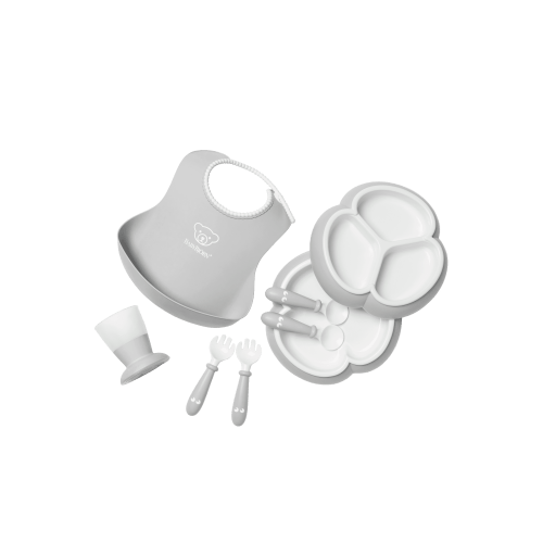 Dinnerware Set, 8 pcs: Gray