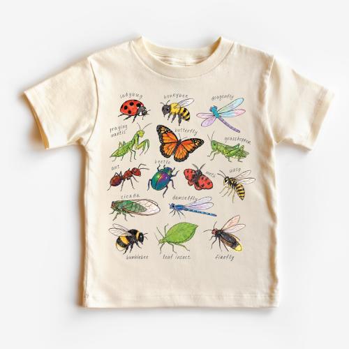 Bug Learning Shirt – Insect Kids Tee – Educational Nature Shirt – Bug Lover Outfit – Science Kids Shirt
