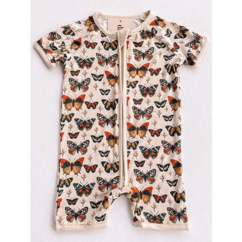 butterfly bamboo shortie romper