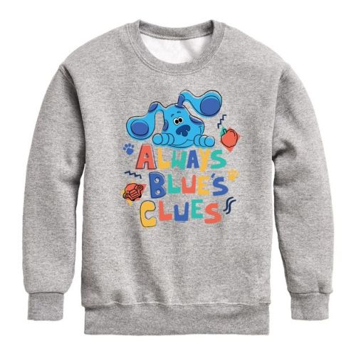 Boys' - Blue's Clues & You! - Always Blue's Clues Graphic Long Sleeve Fleece Sweatshirt