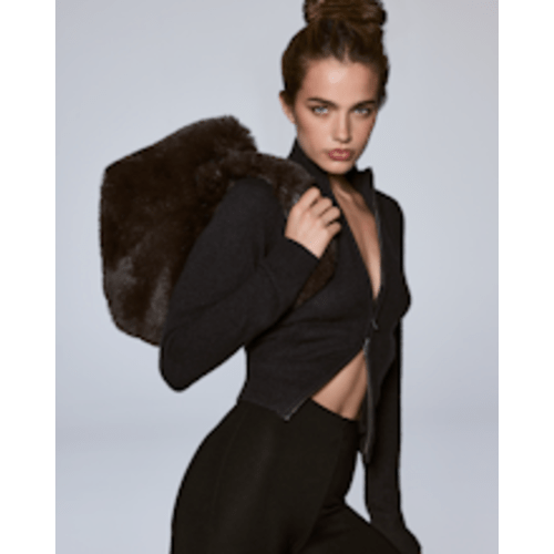SKIMS SLEEP LONG SLEEVE BUTTON UP SET | ONYX | SKIMS