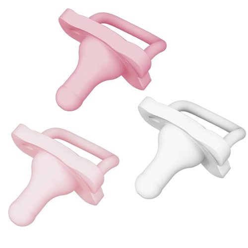 Dr. Brown’s HappyPaci 100% Silicone Pacifier 0-6m, BPA Free, White, Pink, Light Pink 3-Pack