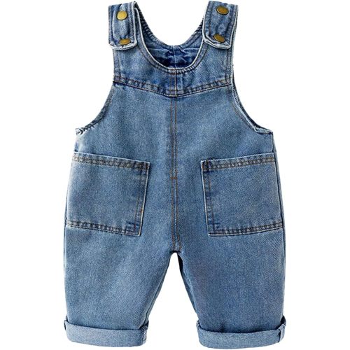 SEAUR 2025 Baby Denim Overall Toddler Soft Cute Workwear Bib Pants Jeans Jumpsuit Casual