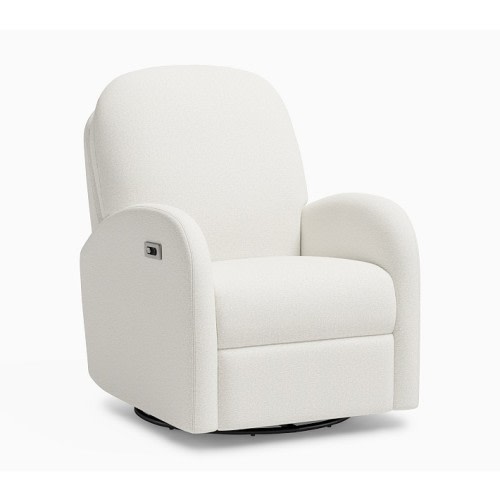 Claiborne Power Recliner Heathered Chenille White