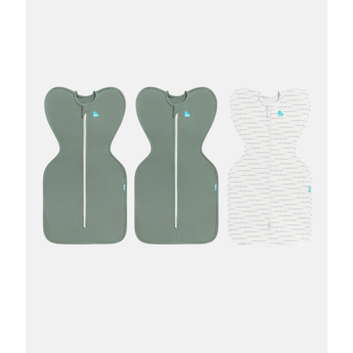 Swaddle Up Starter Bundle | 1.0 TOG | Deep Olive 2 | White Dreamer