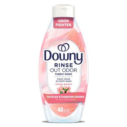 Downy Rinse and Refresh - Spring Breeze - Rinse Out Odors - 48 fl oz: Plastic Bottle, Odor Control, Liquid, Concentrated