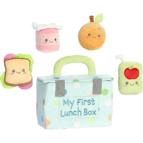 Ebba™ Engaging Baby Talk™ My First Lunchbox™ Baby Stuffed Animal - Sensory Delight - Interactive Learning - Multicolor 8.5 Inches