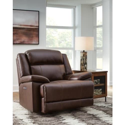 VonKurt Power Leather Rocker Recliner