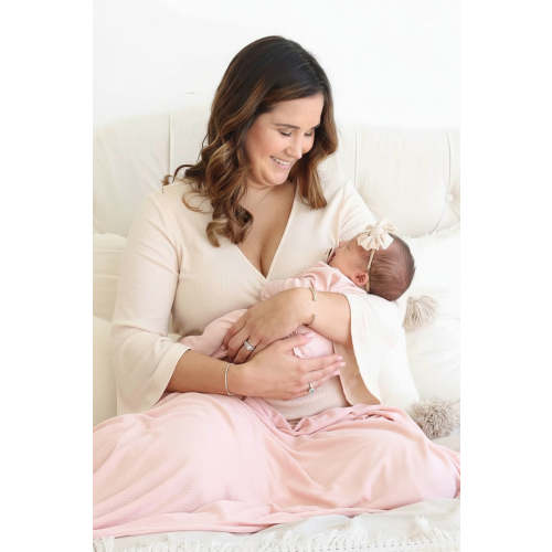 Bamboo Knit Maternity Robe | Solids