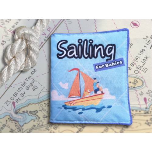 Sailing for Babies Soft Baby Book - Sailing Kids Book - Handmade Soft Baby Book Sports - Baby Shower Gift Sailing