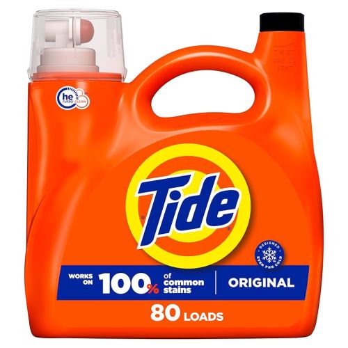 Tide Liquid Laundry Detergent, Original Scent, 105 fl oz, 80 Loads