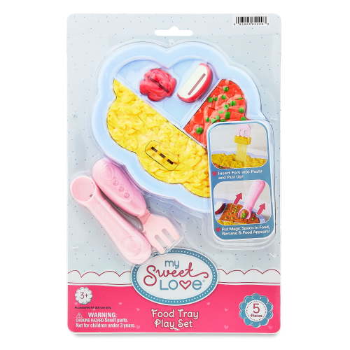 My Sweet Love Doll Playset with Magic Food Plate and Feeding Accessories for Ages 3+