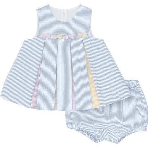 Multicolor Seersucker Dress & Bloomer - Florence Eiseman Dresses | Maisonette (6m)