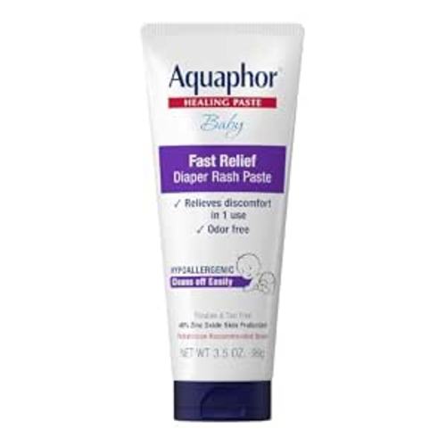 Aquaphor Baby Diaper Rash Paste with Zinc Oxide, 3.5 OZ