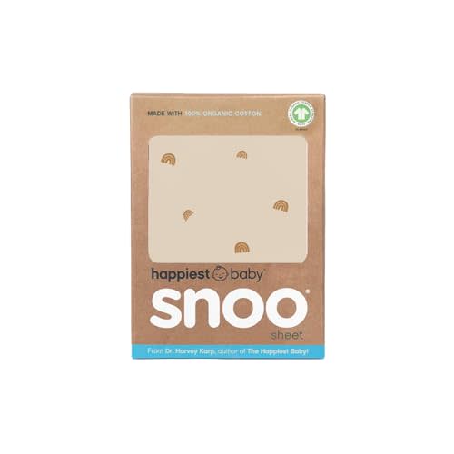 Happiest Baby SNOO Baby Bassinet Fitted Sheet Organic Cotton | Organic Cotton, Breathable Fabric, Hypoallergenic, Designed for SNOO, Machine Washable