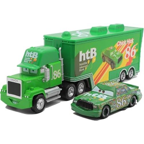 Toy Car Set, Mark's Transport Truck and Race Car Combo (Chik)
