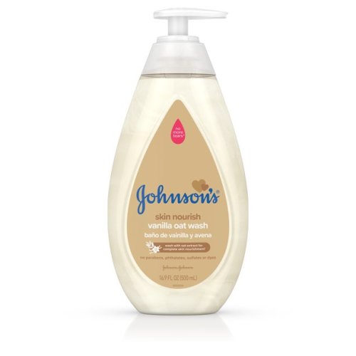 Johnson's Skin Nourish Baby Wash With Vanilla & Oat Extract, 16.9 fl. oz