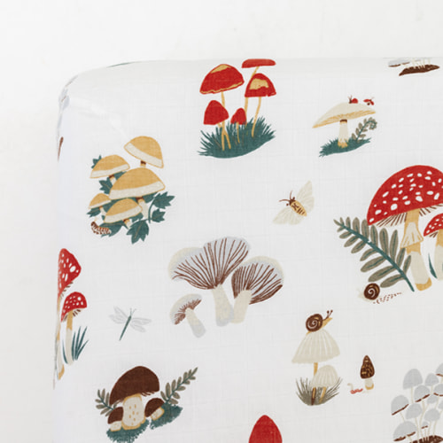 Mushroom Crib Sheet