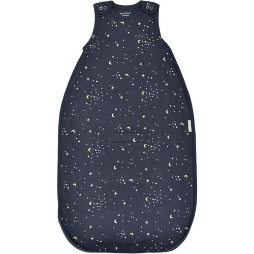 Ecolino Organic Cotton Sleep Sack - 2-Way Zipper Wearable Blanket - Standard Sleeping Bag Sack - 2 Months - 2 Years - Milky Way